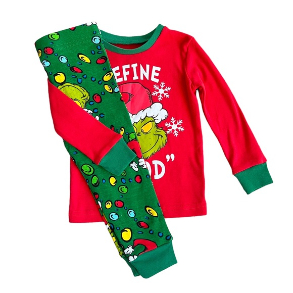 NWT Grinch 2 Piece Pajama Set Size 2T - Picture 2 of 10
